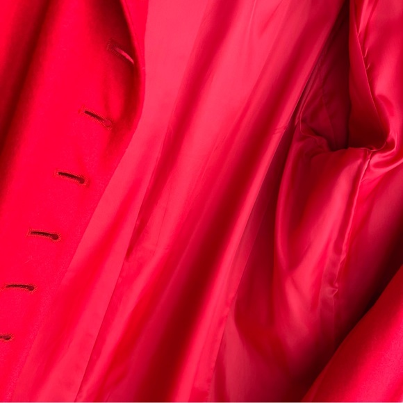 Harve Benard ladies long red dress coat. Size 16 - Picture 7 of 15